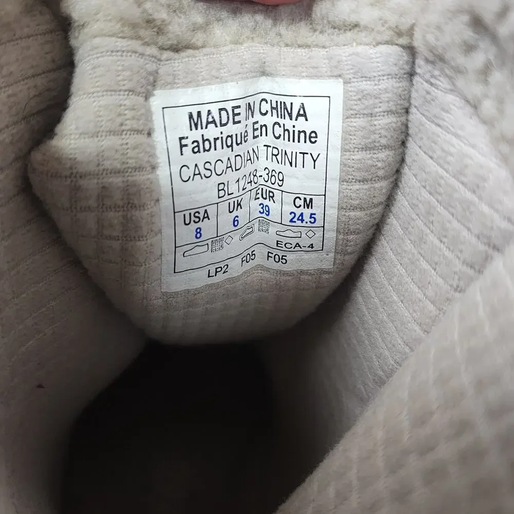 Columbia Cascadian Trinity Thermolite Winter Boots Boots Beige Womens Size 8